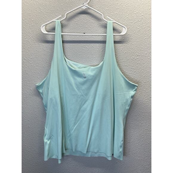 Nike Yoga Women’s 3X Aqua Blue Dri-Fit Tank Top Activewear Plus Size - Picture 1 of 4